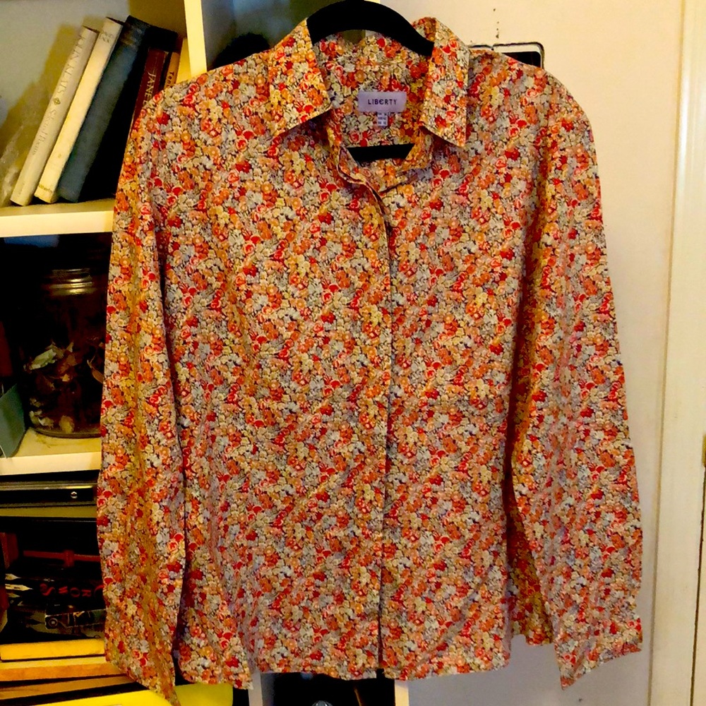 Liberty floral cotton shirt Size 12